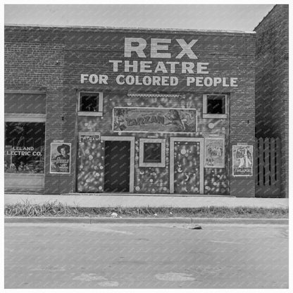 1937 Leland Mississippi Theatre Segregation History Image - Available at KNOWOL