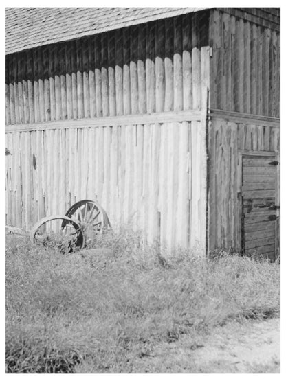 1937 Log Barn in Ericsburg Koochiching County Minnesota - Available at KNOWOL