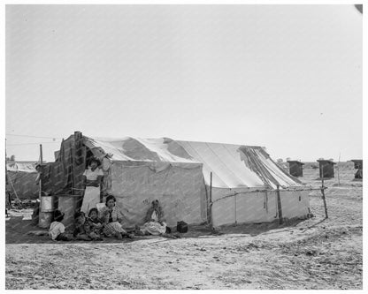 1937 Migrant Agricultural Workers Camp in California - Available at KNOWOL