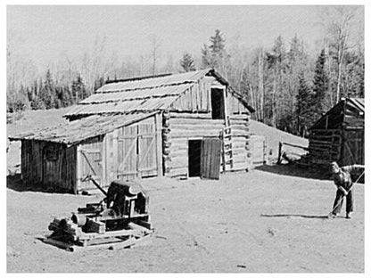 1937 Portable Sawmill on William Sharrards Barnyard - Available at KNOWOL