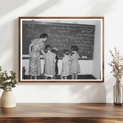 1937 Rural School Classroom in Williams County North Dakota - Available at KNOWOL