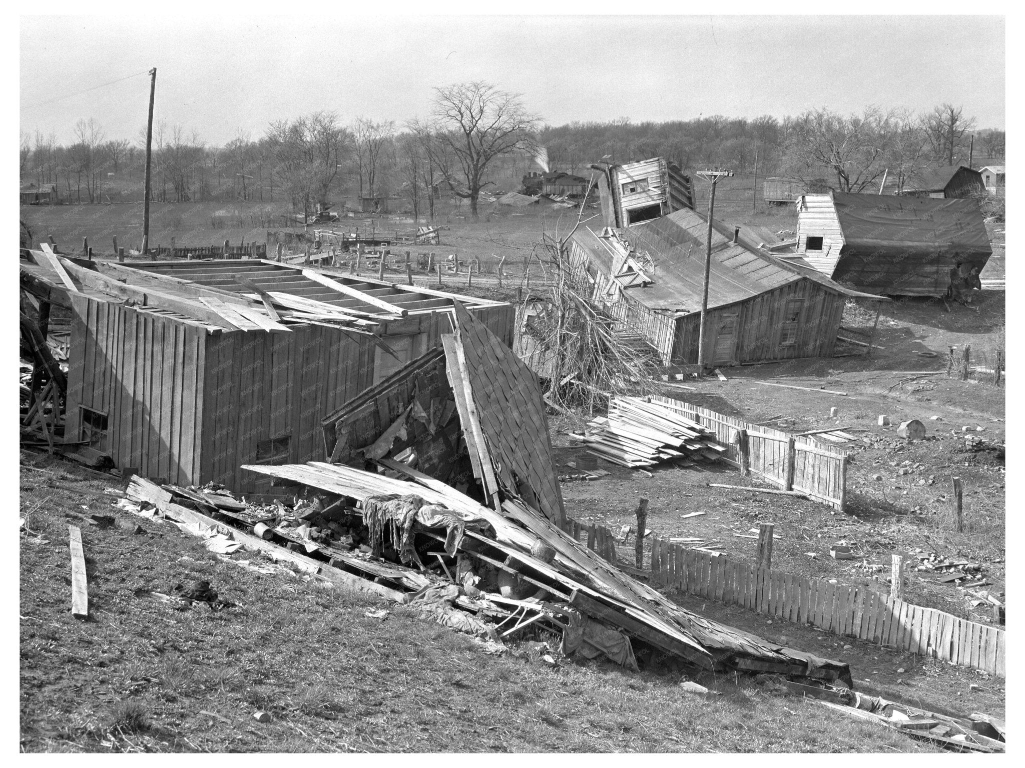 1937 Shawneetown Flood Damage Gallatin County Illinois - Available at KNOWOL