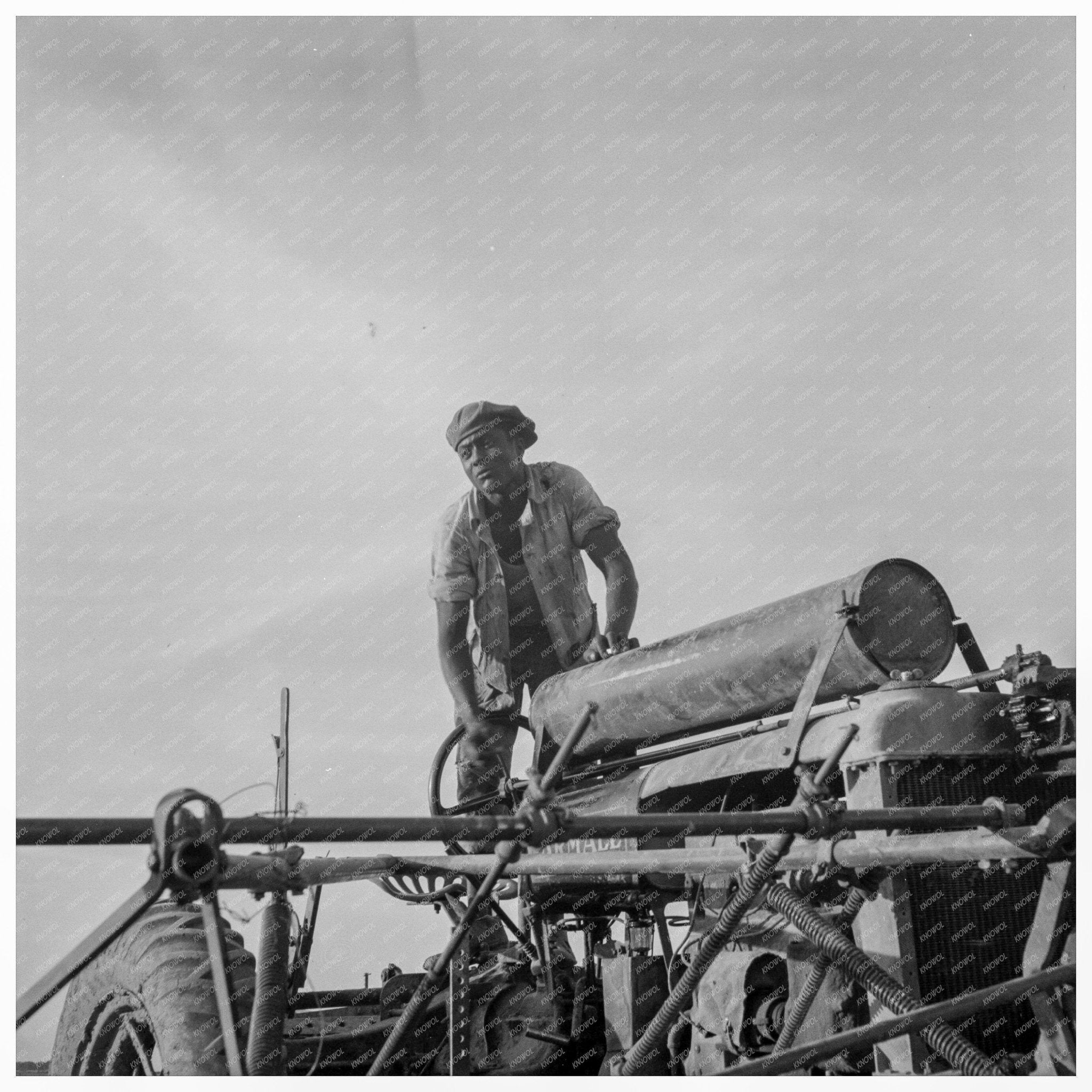 1937 Tractor Driver at Aldridge Plantation Mississippi - Available at KNOWOL