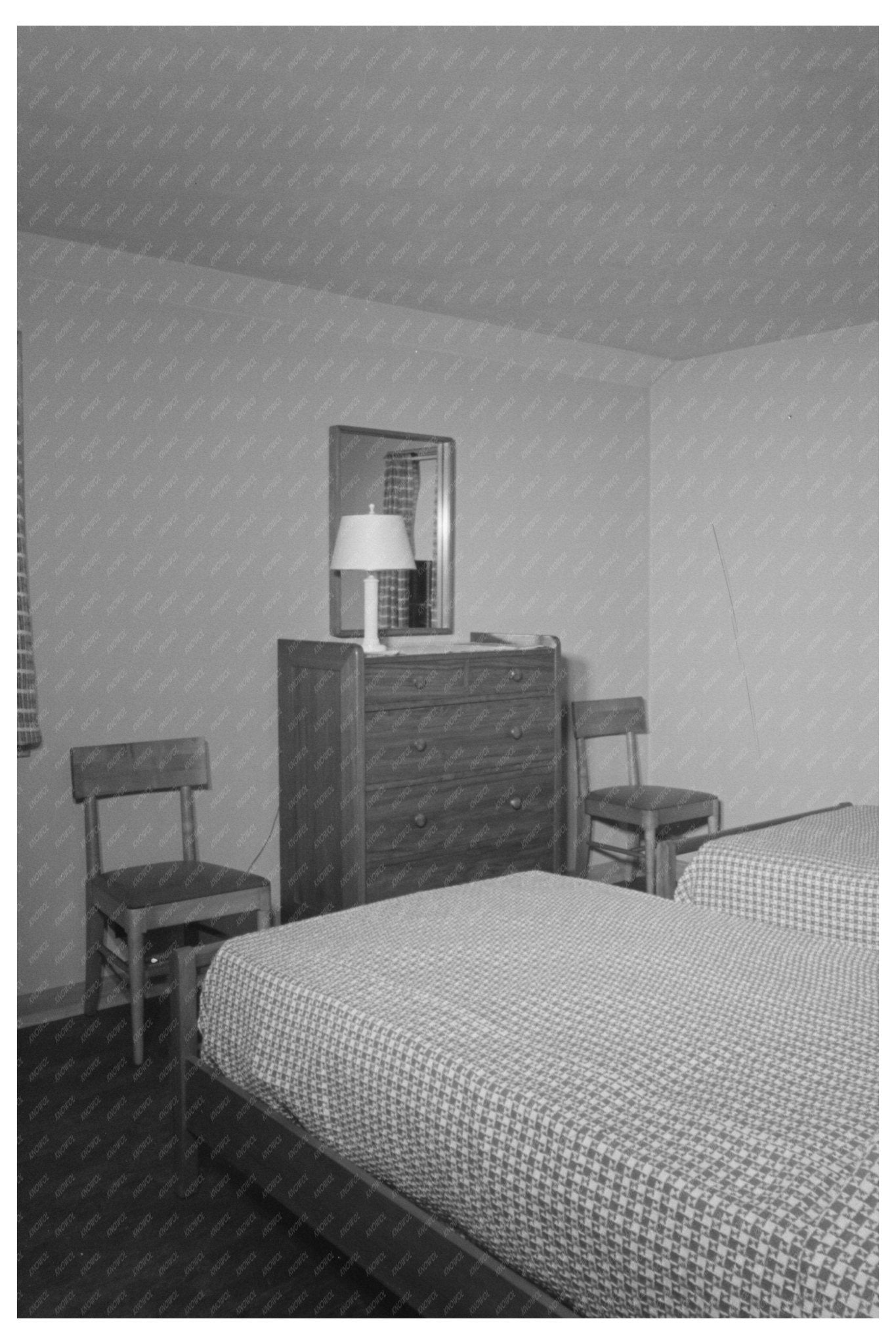 1937 Vintage Bedroom Model House Greendale Wisconsin - Available at KNOWOL