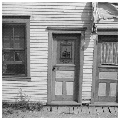 1937 Vintage Black - and - White House Entrance in Winton MN - Available at KNOWOL