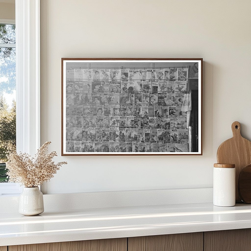 1937 Vintage Drugstore Magazine Display in Cook Minnesota - Available at KNOWOL