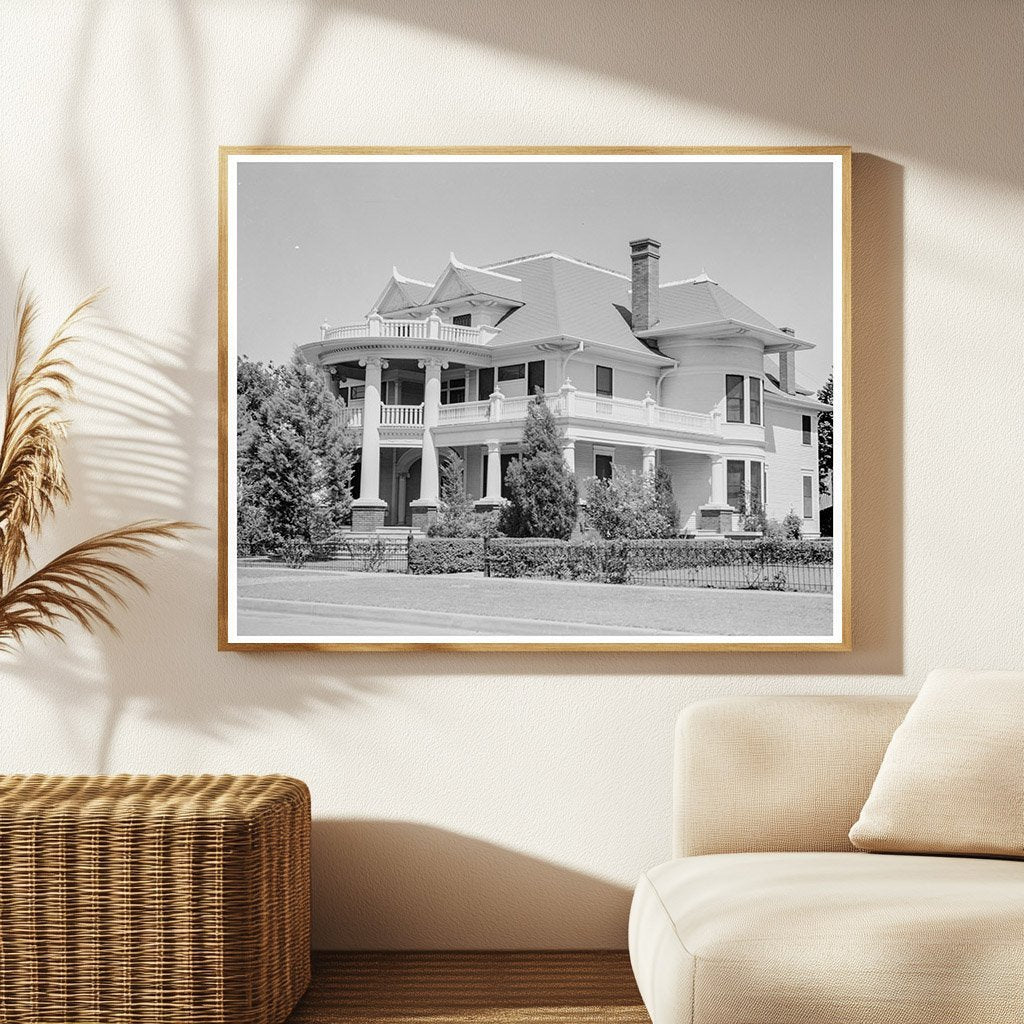 1937 Vintage Ennis Texas House Photograph Cotton Farming - Available at KNOWOL