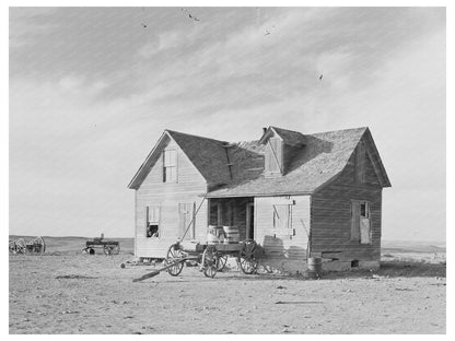 1937 Vintage Farmhouse and Water Wagon in Montana - Available at KNOWOL
