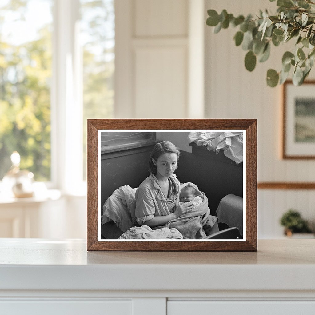 1937 Vintage Flood Refugees in Sikeston Missouri Schoolhouse - Available at KNOWOL