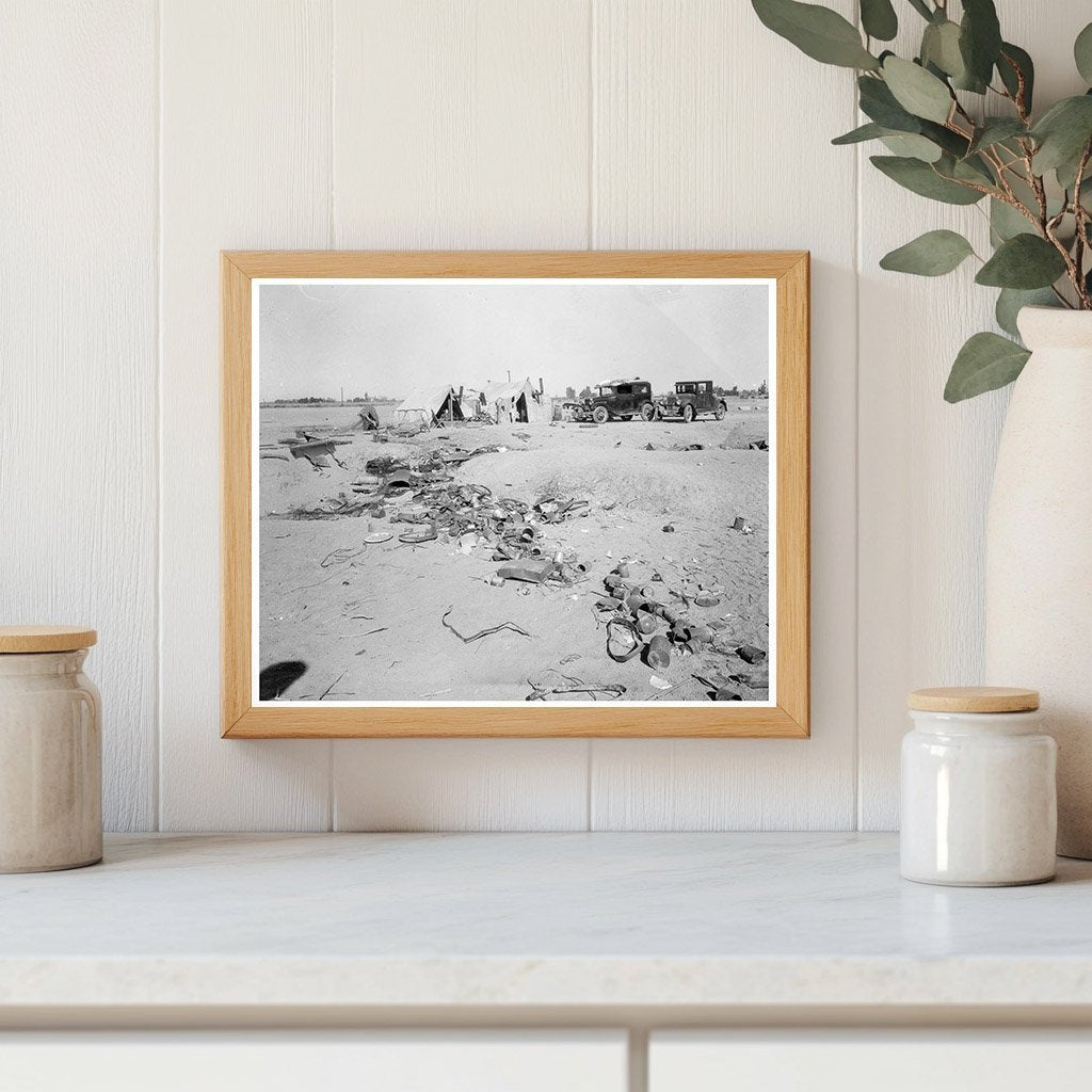 1937 Vintage Image of Refugee Families in Holtville California - Available at KNOWOL