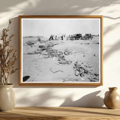 1937 Vintage Image of Refugee Families in Holtville California - Available at KNOWOL