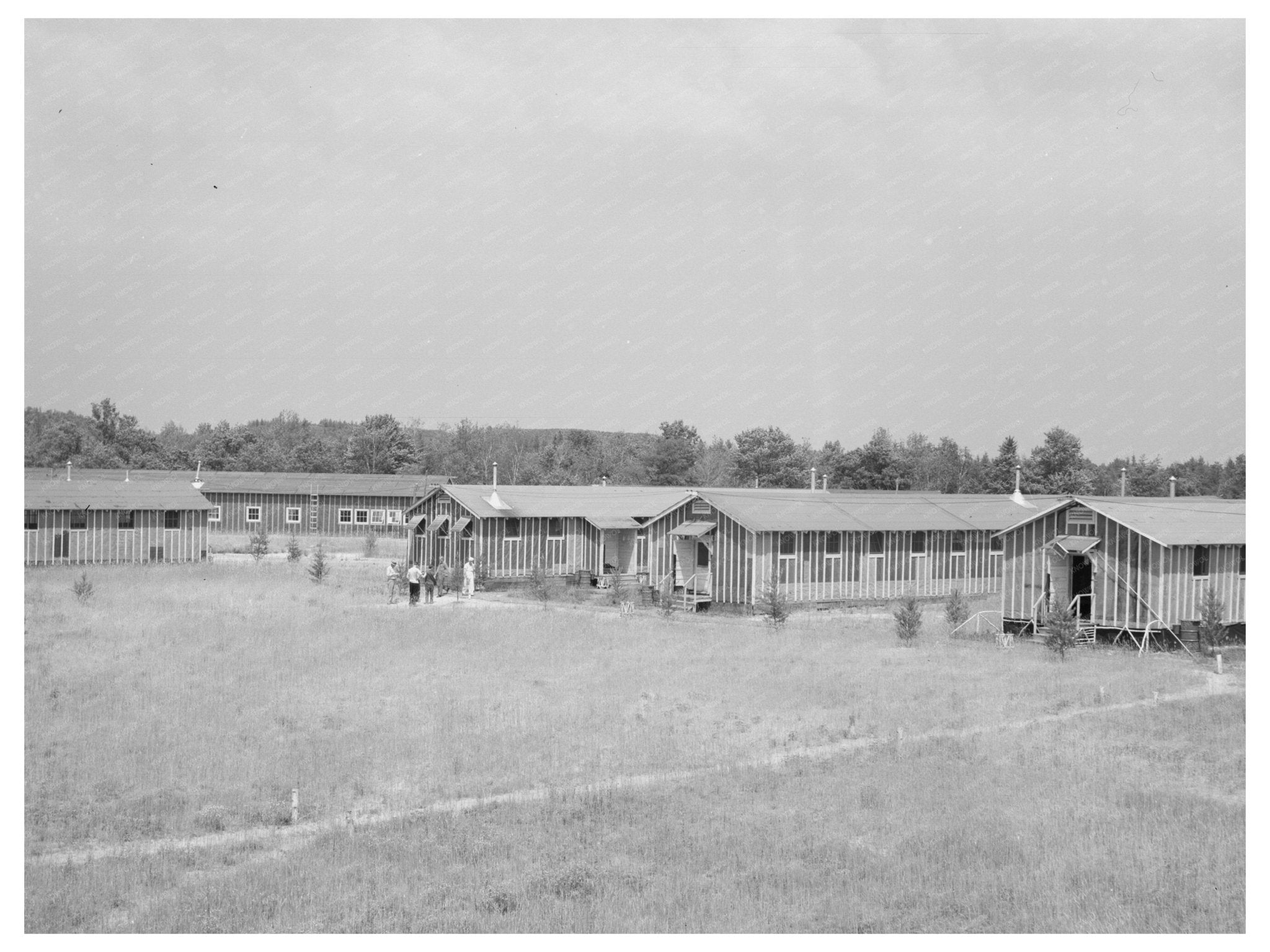 1937 Vintage Image of Work Camp in Wisconsin Resettlement Project - Available at KNOWOL