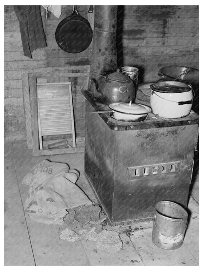 1937 Vintage Kitchen Stove with Cow Dung Fuel in Montana - Available at KNOWOL