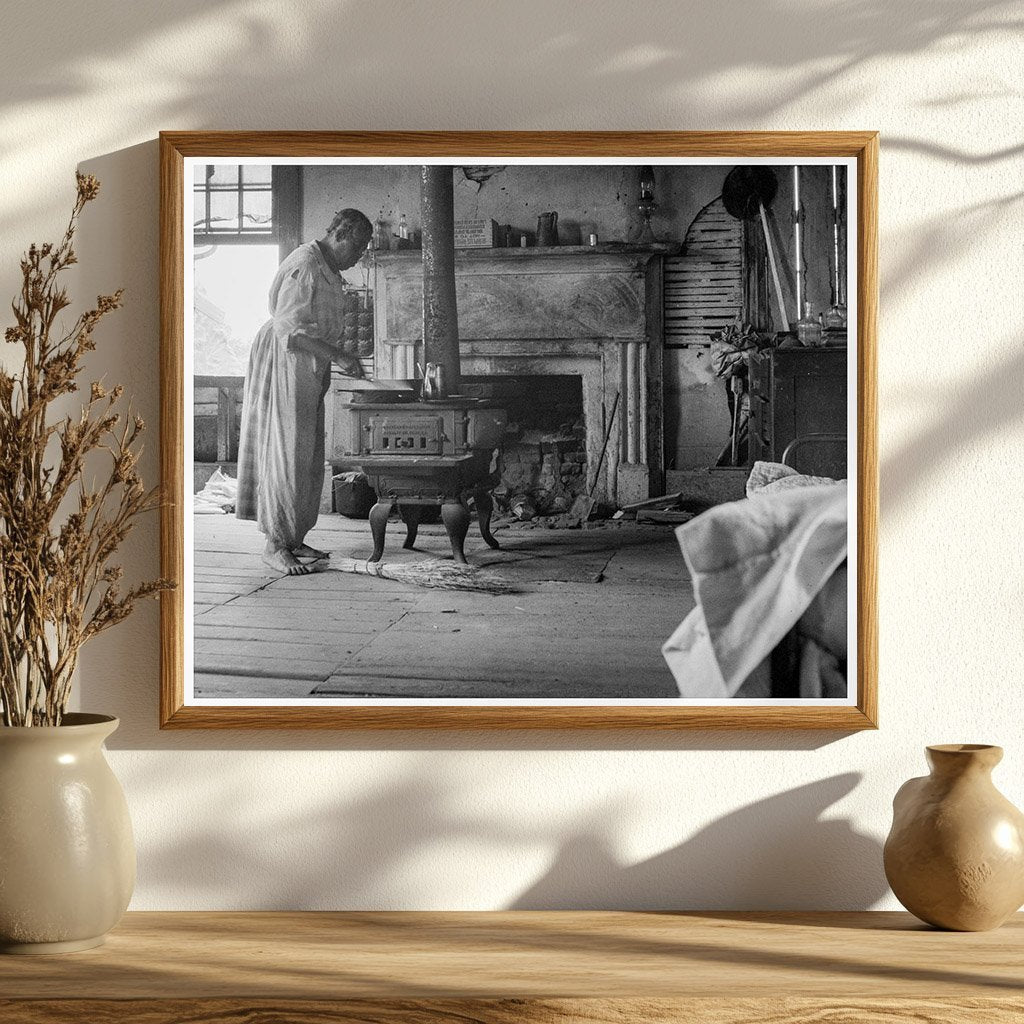 1937 Vintage Photo of a Vacant Plantation House Interior - Available at KNOWOL