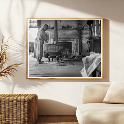 1937 Vintage Photo of a Vacant Plantation House Interior - Available at KNOWOL