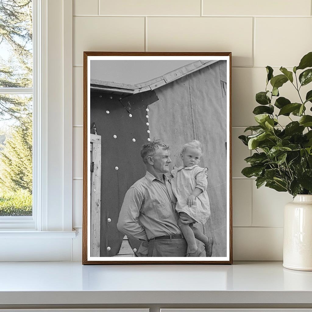 1937 Vintage Photo of Farmer and Daughter in Minnesota - Available at KNOWOL