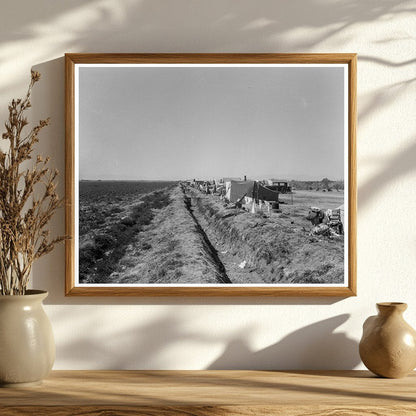 1937 Vintage Photograph of Dust Bowl Squatter Camp California - Available at KNOWOL