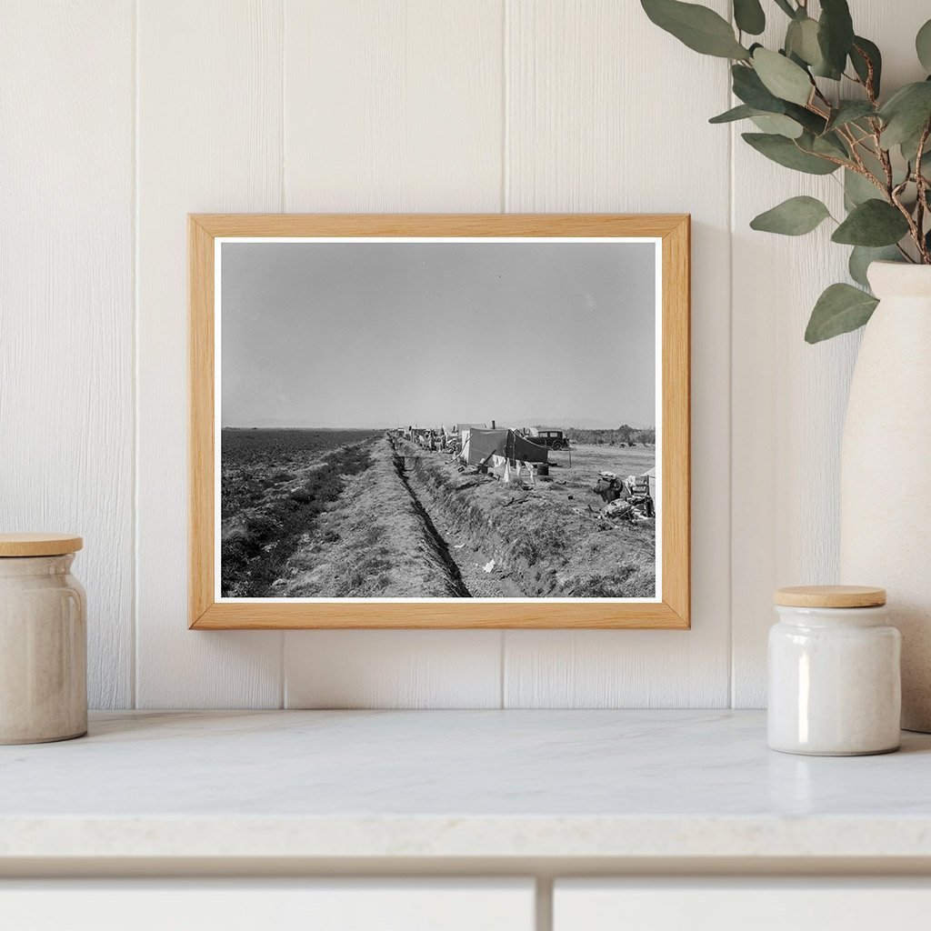 1937 Vintage Photograph of Dust Bowl Squatter Camp California - Available at KNOWOL