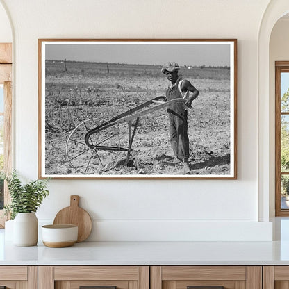 1938 Child of Sharecropper Cultivating Cotton Missouri - Available at KNOWOL