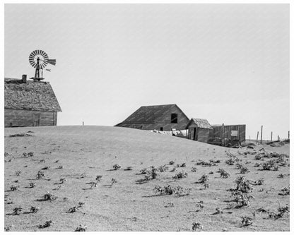 1938 Coldwater District Farm Dust Bowl Historical Photo - Available at KNOWOL