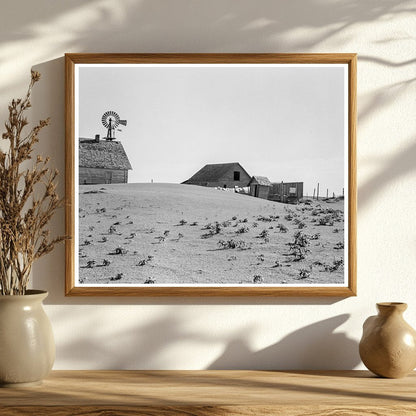 1938 Coldwater District Farm Dust Bowl Historical Photo - Available at KNOWOL