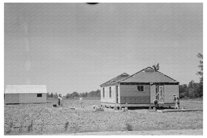 1938 Construction of Fieldhouse in Southeast Missouri Farms - Available at KNOWOL