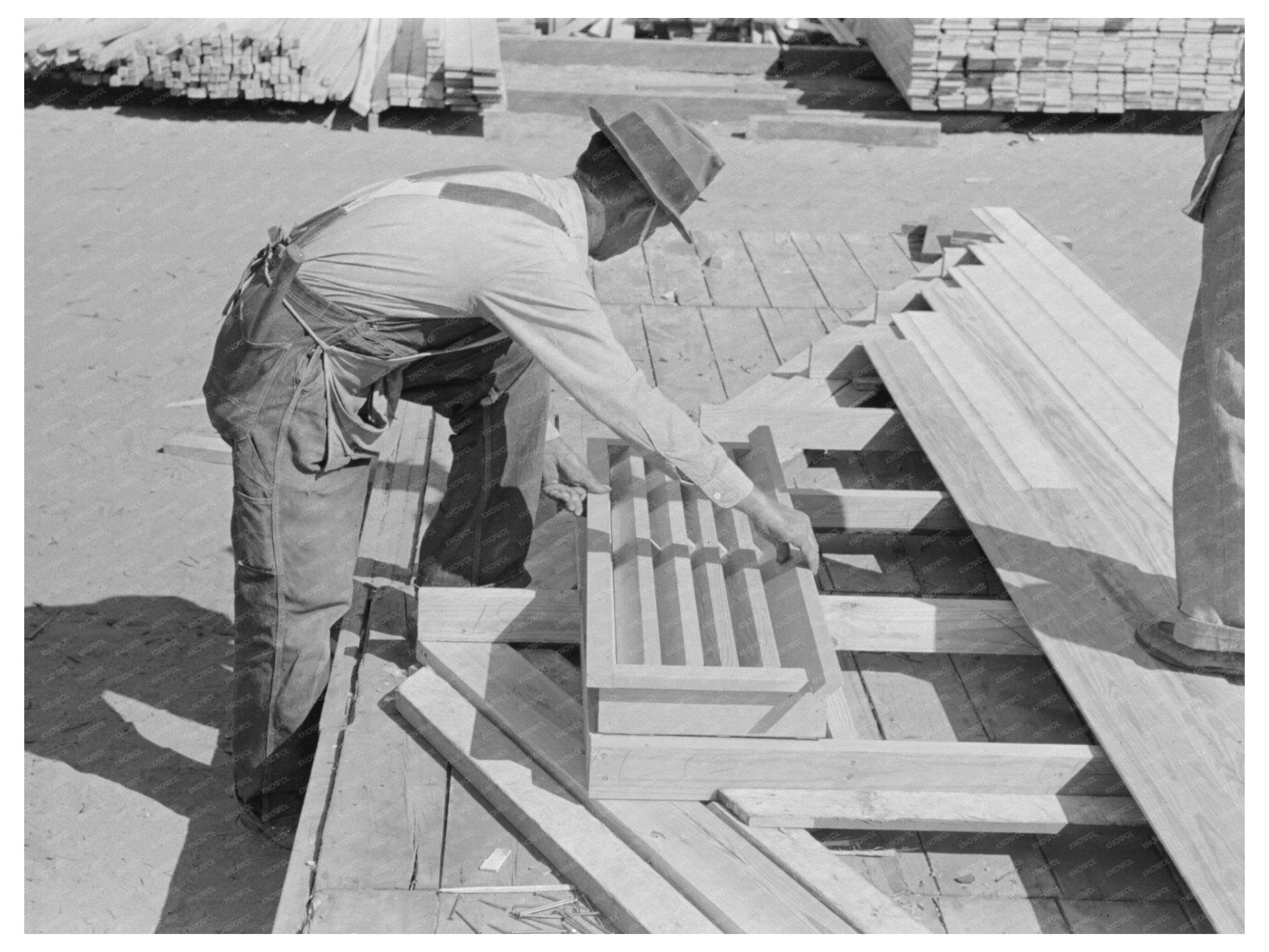 1938 Construction of Louver in Southeast Missouri Farm - Available at KNOWOL