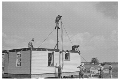 1938 Construction Scene in Southeast Missouri Farms - Available at KNOWOL