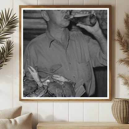 1938 Crab Boil in Raceland Louisiana Culinary Tradition Image - Available at KNOWOL