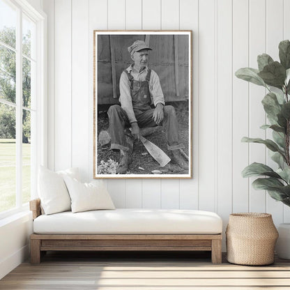 1938 Day Laborer with Sugarcane Knife in Louisiana - Available at KNOWOL