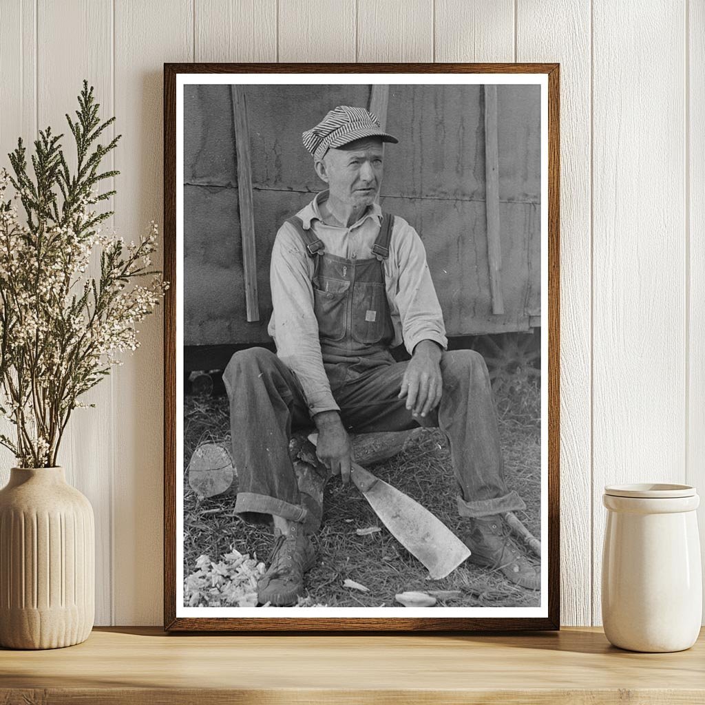 1938 Day Laborer with Sugarcane Knife in Louisiana - Available at KNOWOL