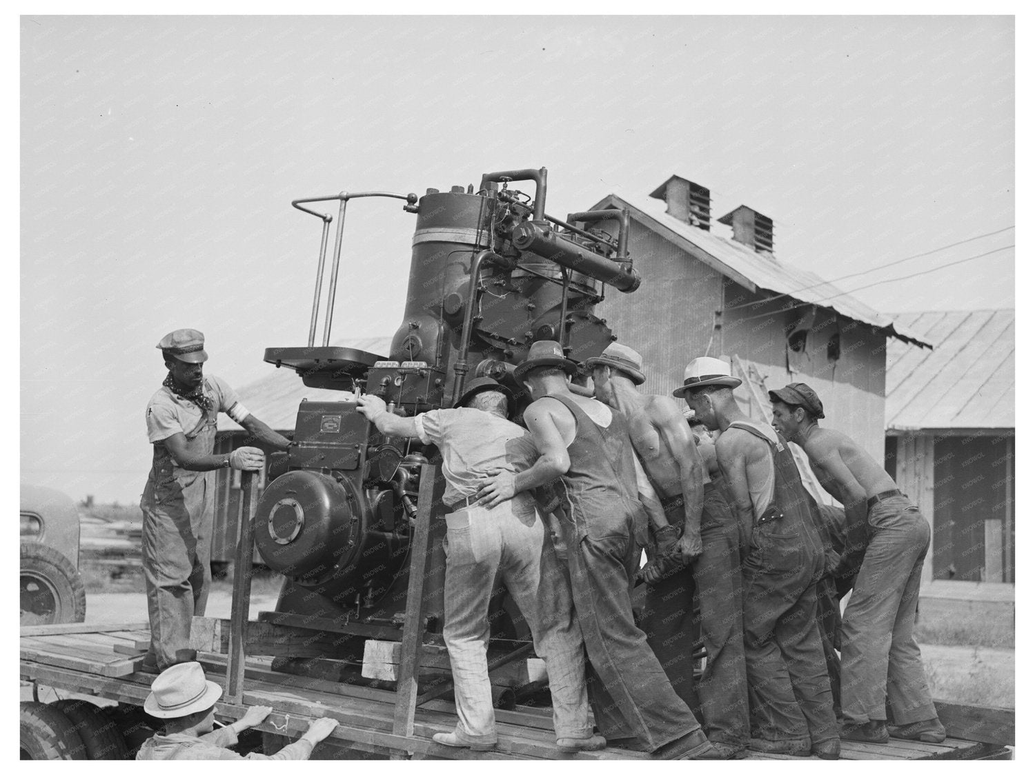 1938 Diesel Engine for Cotton Gin in Southeast Missouri - Available at KNOWOL