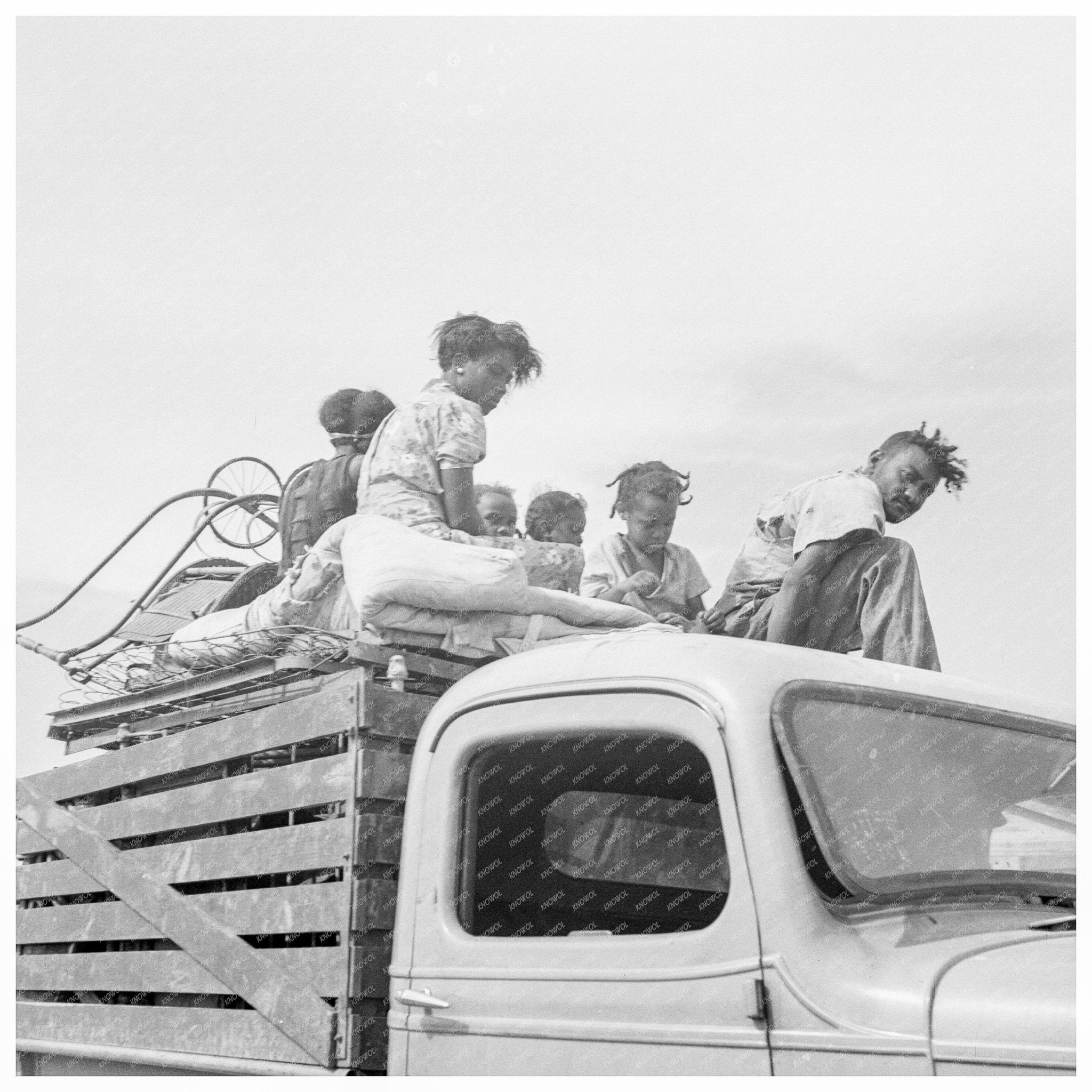 1938 Family of Agricultural Laborers on Mississippi Highway - Available at KNOWOL