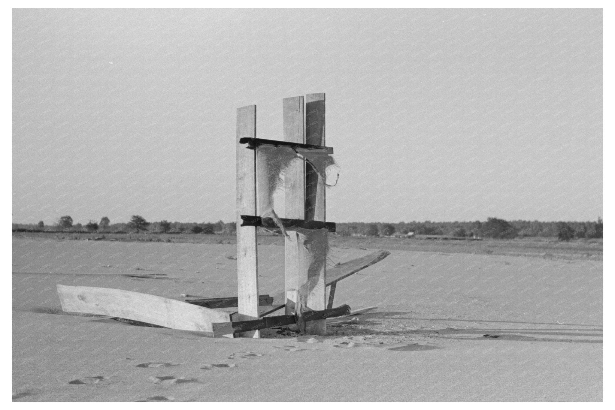 1938 Flood Damage in Birds Point Levee District Missouri - Available at KNOWOL