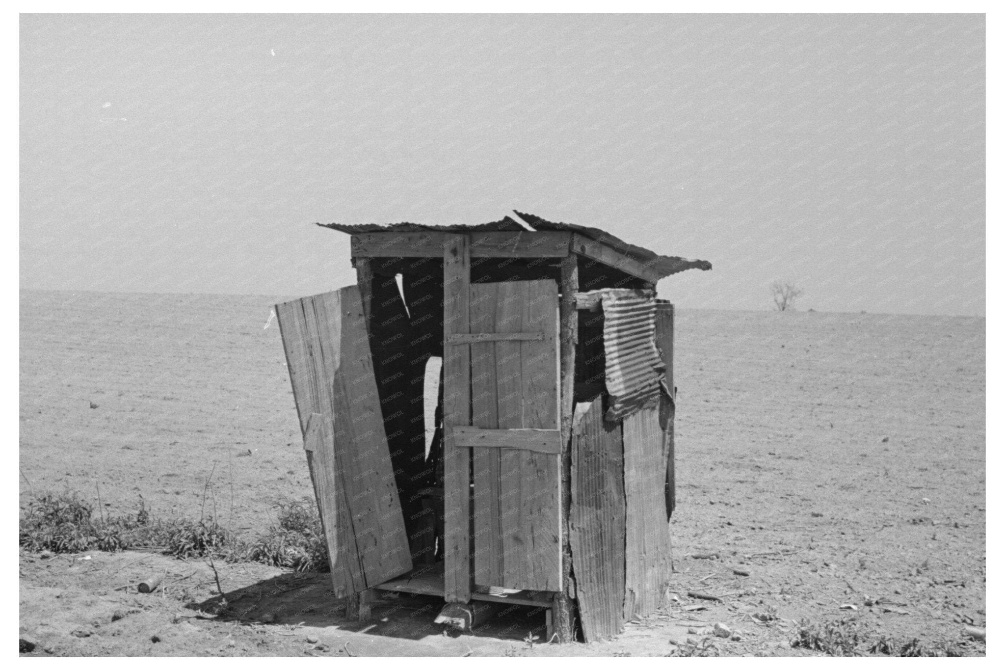 1938 Front Porch of Sharecropper Cabin in Southeast Missouri - Available at KNOWOL