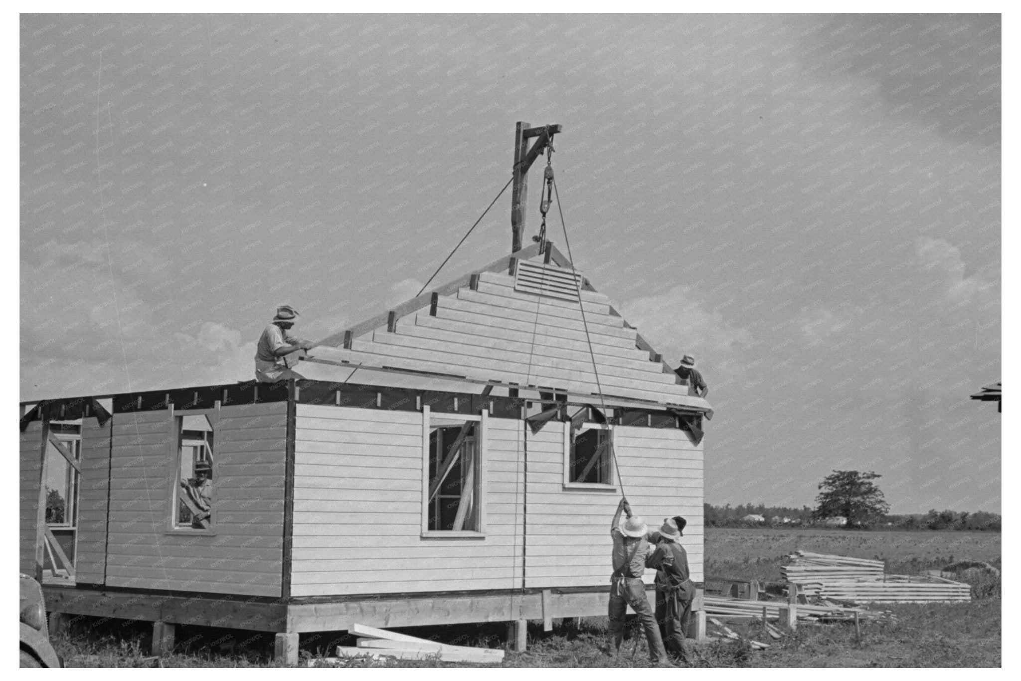 1938 House Construction in Southeast Missouri Farms - Available at KNOWOL