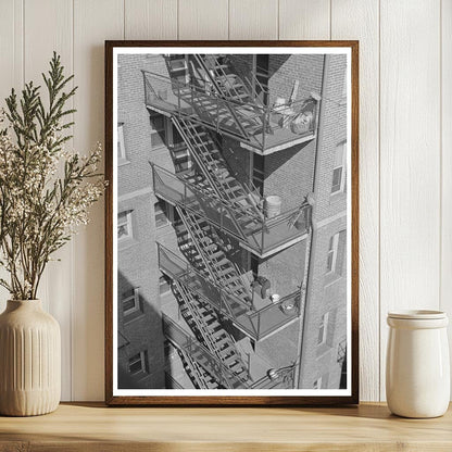 1938 Image of Rear Stairs in Washington D.C. Apartment - Available at KNOWOL