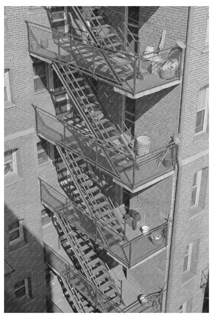 1938 Image of Rear Stairs in Washington D.C. Apartment - Available at KNOWOL