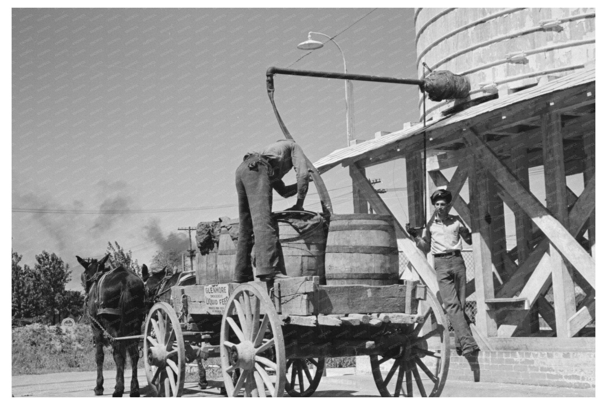 1938 Liquid Feed Loading Process at Owensboro Distillery - Available at KNOWOL