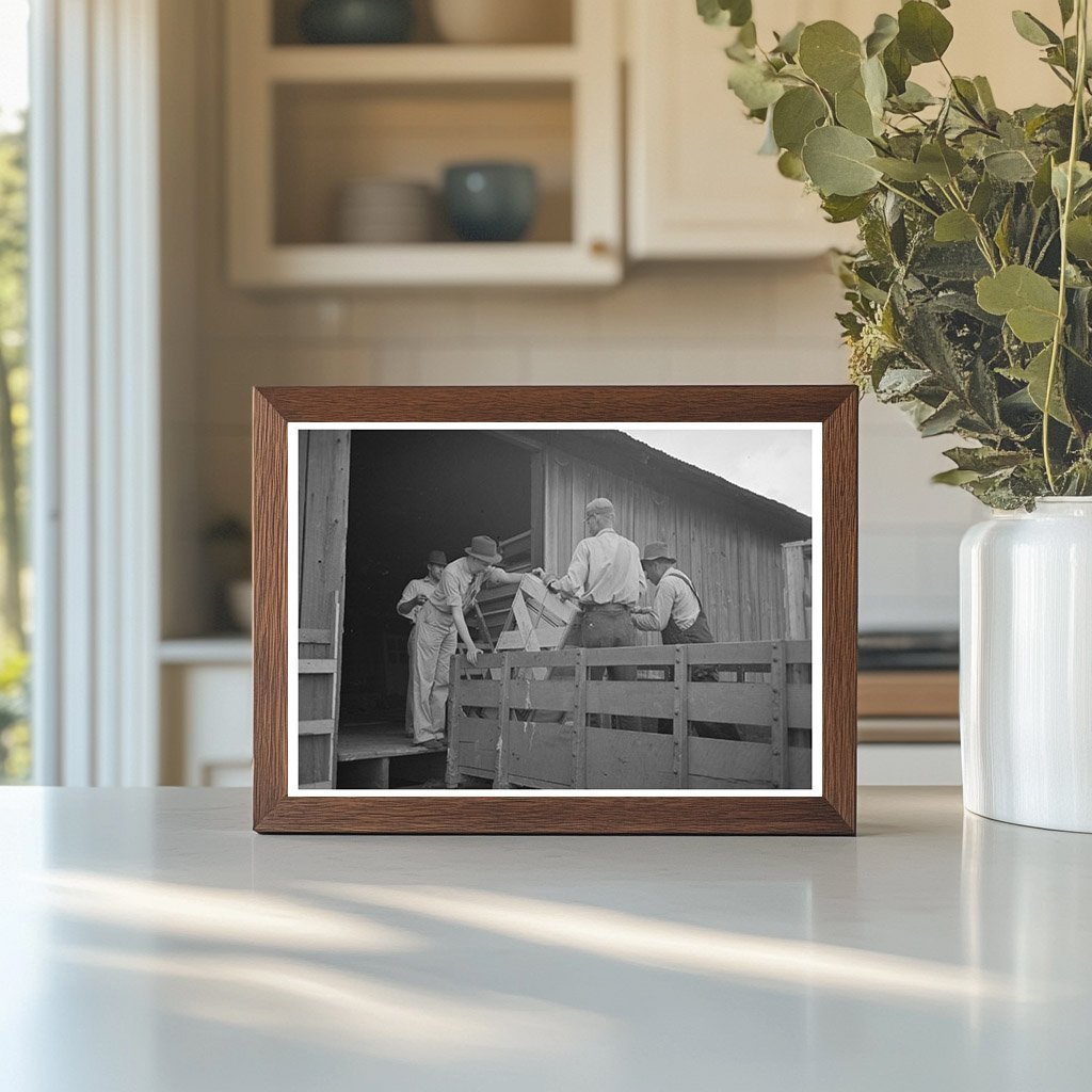 1938 Loading Scene of Furniture in New Madrid County Missouri - Available at KNOWOL