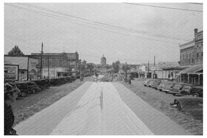 1938 National Rice Festival Canvas Tacking in Crowley Louisiana - Available at KNOWOL