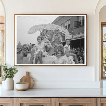 1938 National Rice Festival Float Parade in Crowley Louisiana - Available at KNOWOL