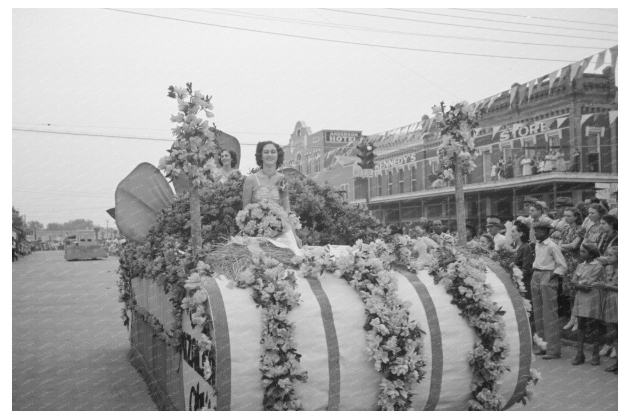 1938 National Rice Festival Parade in Crowley Louisiana - Available at KNOWOL