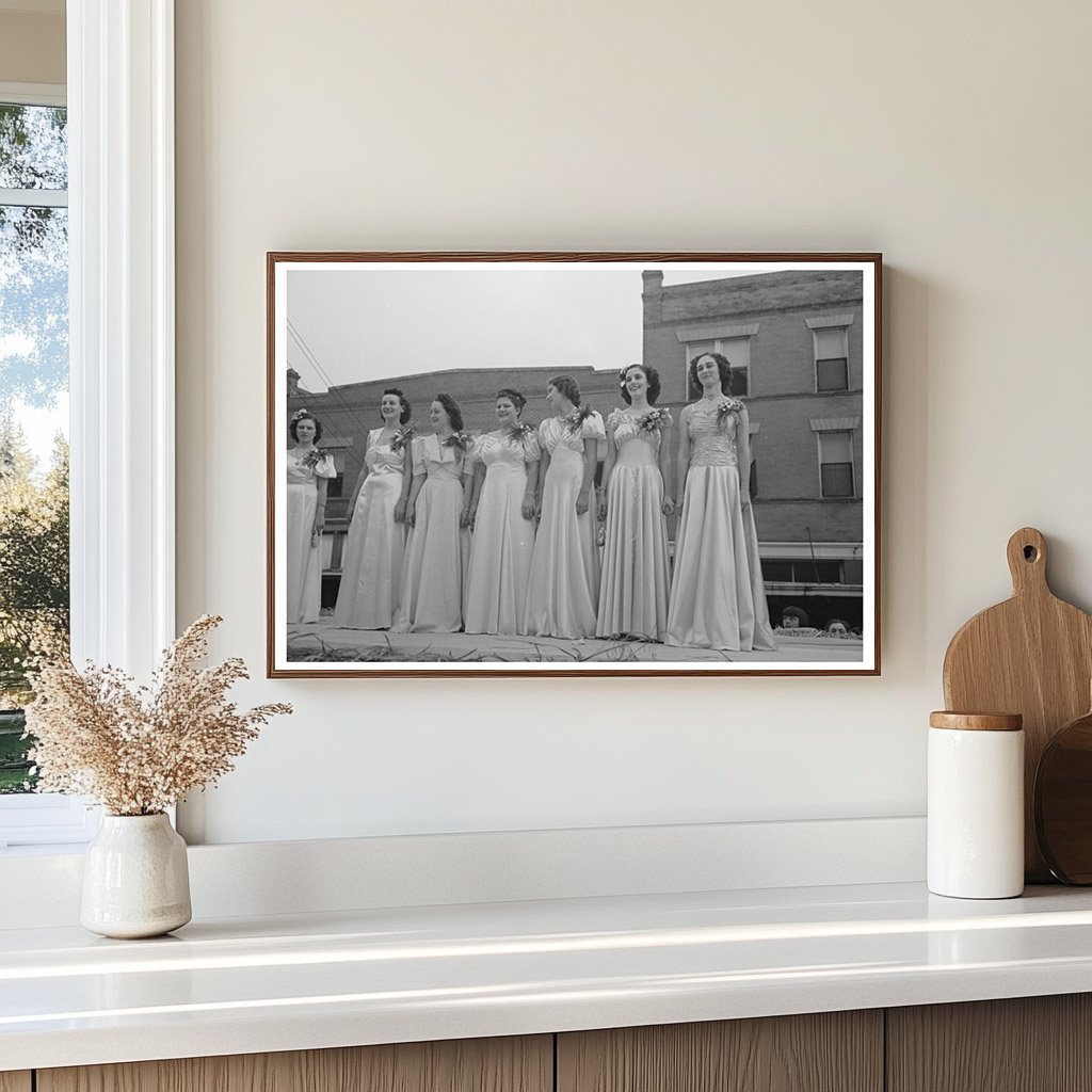 1938 National Rice Festival Princesses in Louisiana - Available at KNOWOL