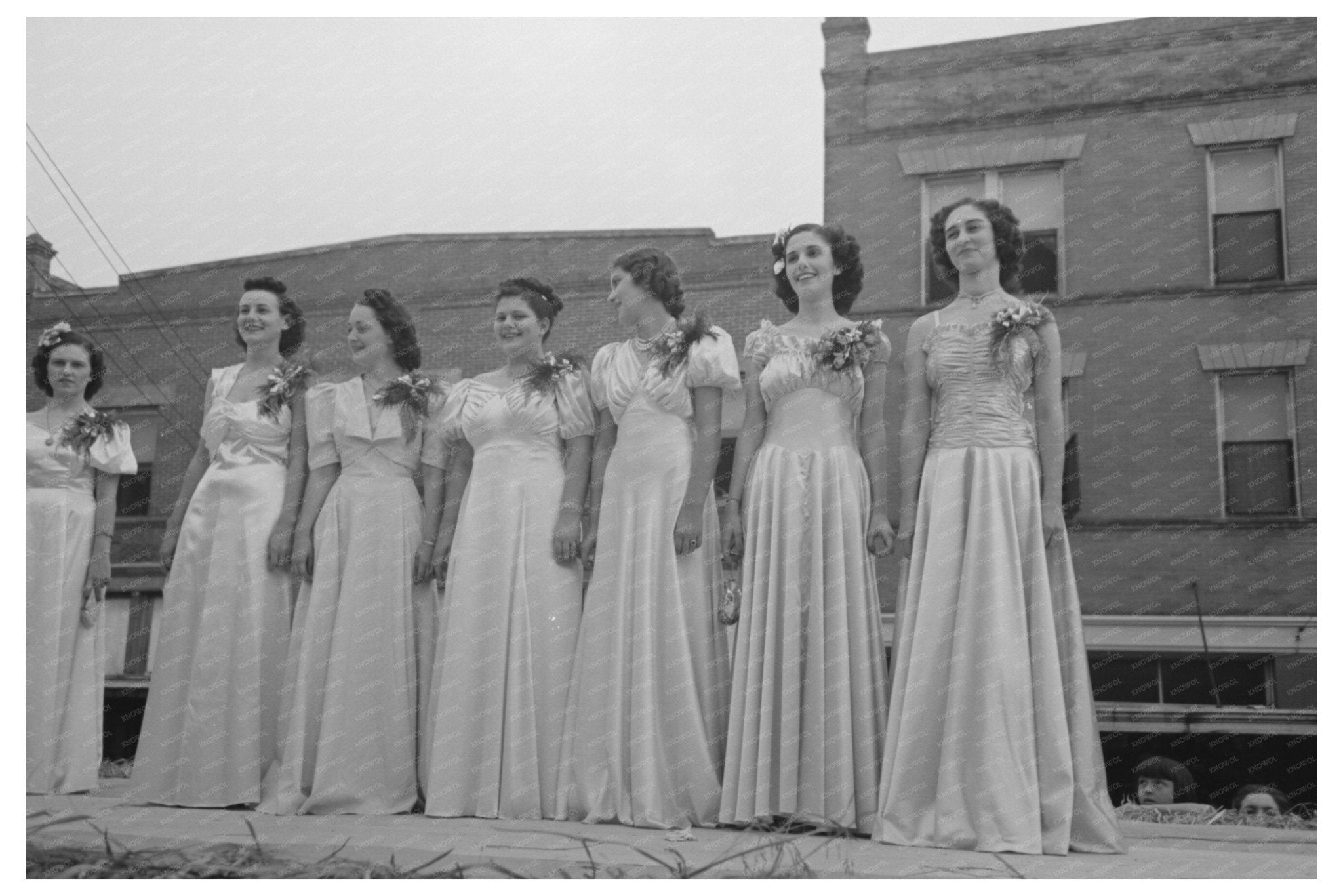 1938 National Rice Festival Princesses in Louisiana - Available at KNOWOL