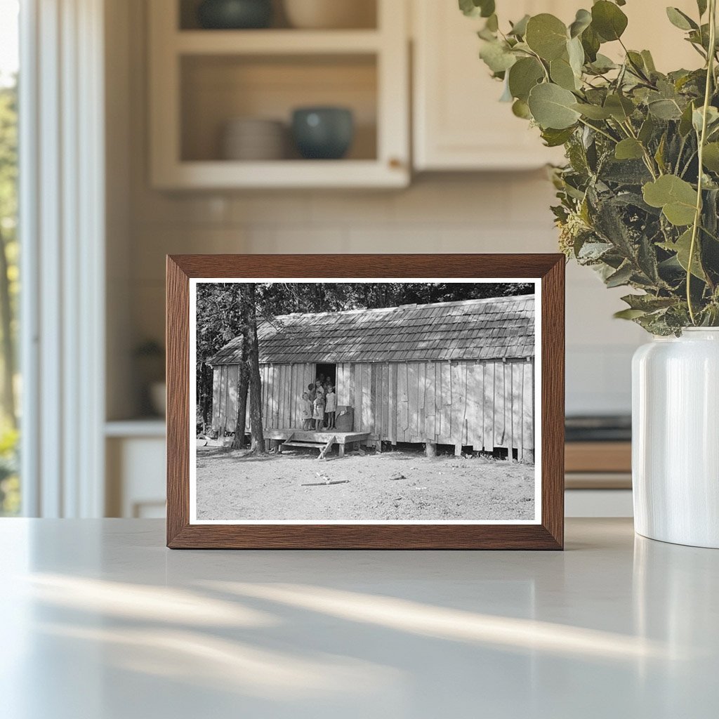 1938 Photo of Windowless House for Sharecropper Farmers - Available at KNOWOL