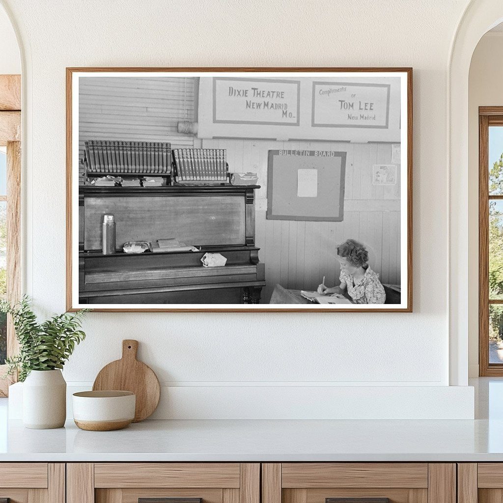 1938 Schoolroom Interior Southeast Missouri Farms - Available at KNOWOL