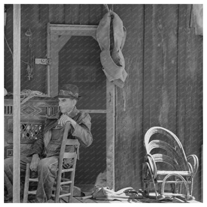 1938 Sharecropper Cabin Front Porch New Madrid County - Available at KNOWOL