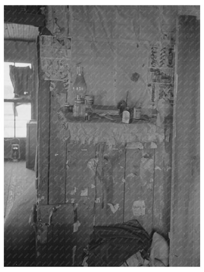 1938 Sharecropper Cabin Interior New Madrid County Missouri - Available at KNOWOL