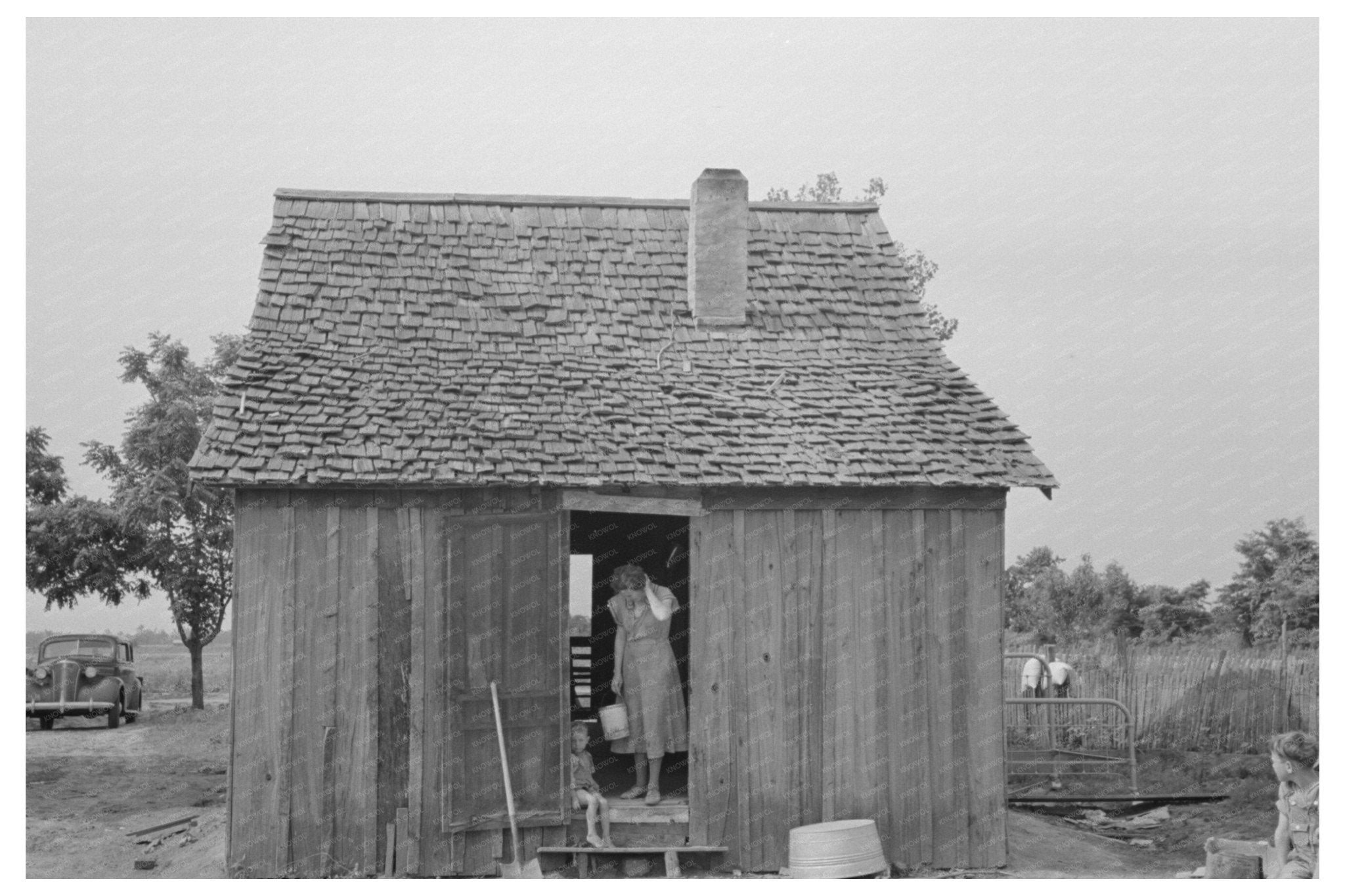 1938 Sharecropper House Southeast Missouri Farms Image - Available at KNOWOL